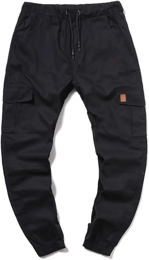 Mens Linen Cotton Pants Lightweight Mens Hiking Pants Cargo Pant Zipper Pocket Streetwear Pants Men White Loose Pant