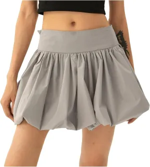 Mini Skirts for Women High Waisted Fashion Short Skirt Summer Lightweight Casual Skater Skirt Pleated Skirt