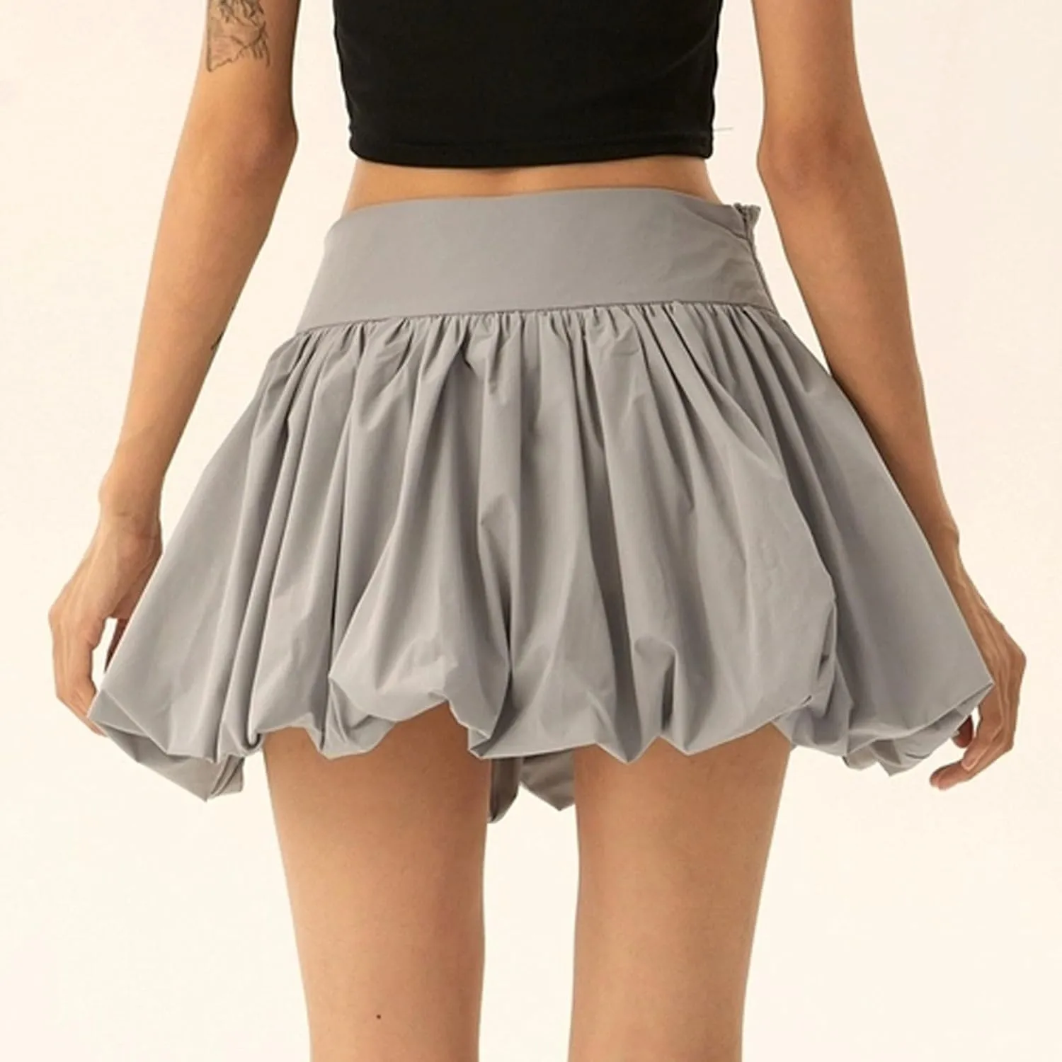 Mini Skirts for Women High Waisted Fashion Short Skirt Summer Lightweight Casual Skater Skirt Pleated Skirt