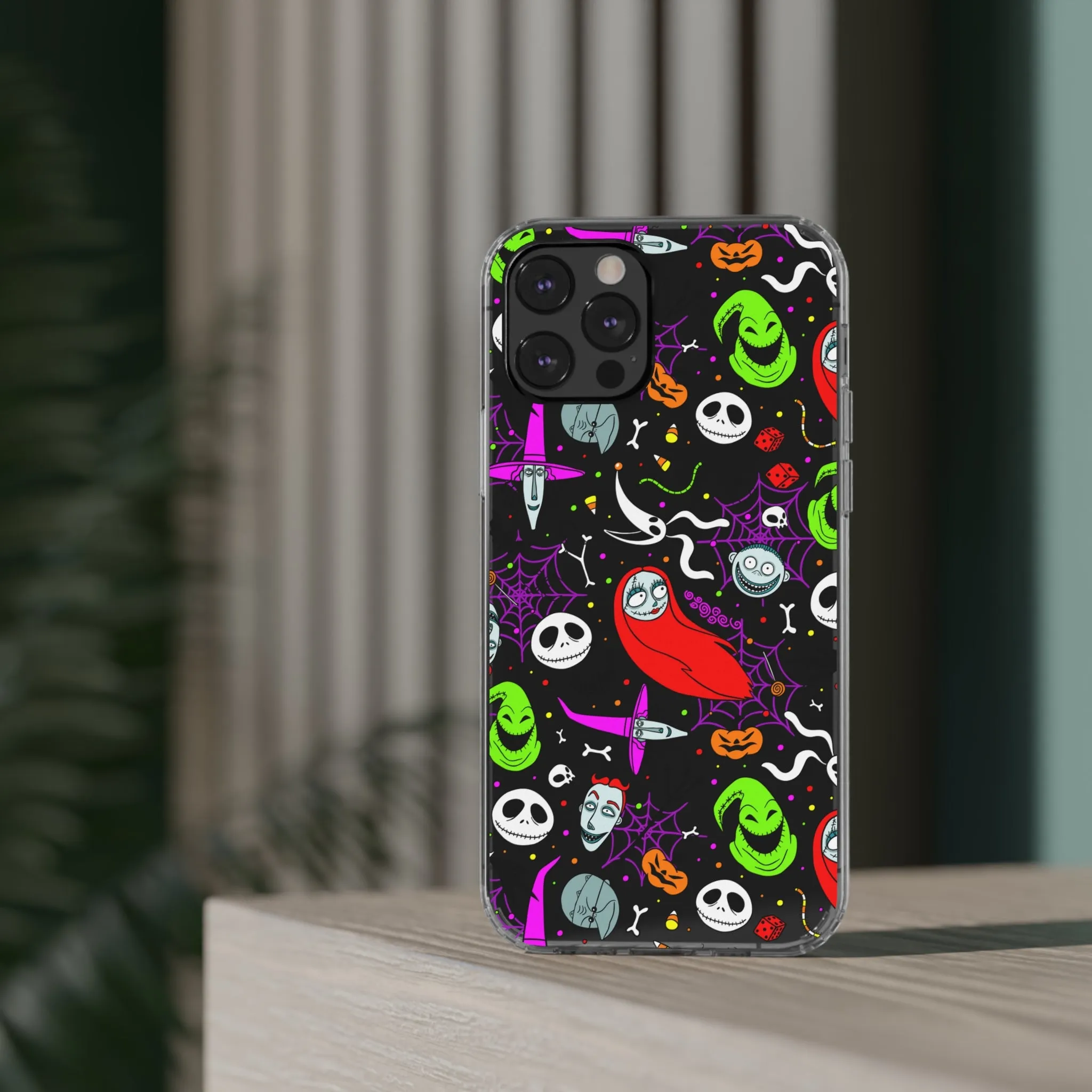 Nightmare Before Christmas Clear Phone Case! Disney Inspired Hand drawn Unique Disneyland Magic Kingdom Gift