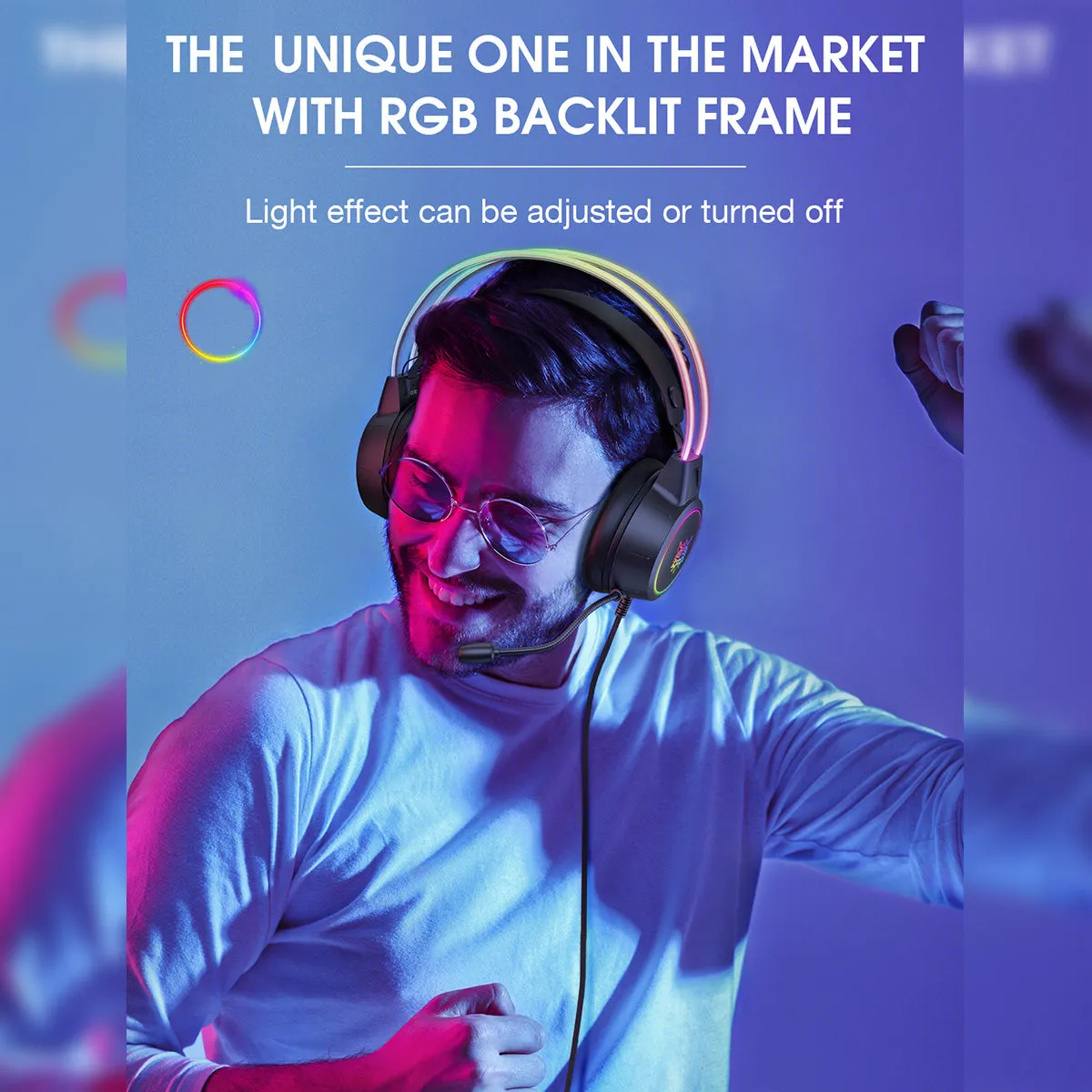 ONIKUMA X15 Pro RGB Double-Head Beam Wired Gaming Headset