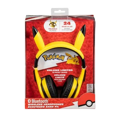 Open Box - eKids Pokemon Bluetooth Wireless Headphones - Yellow