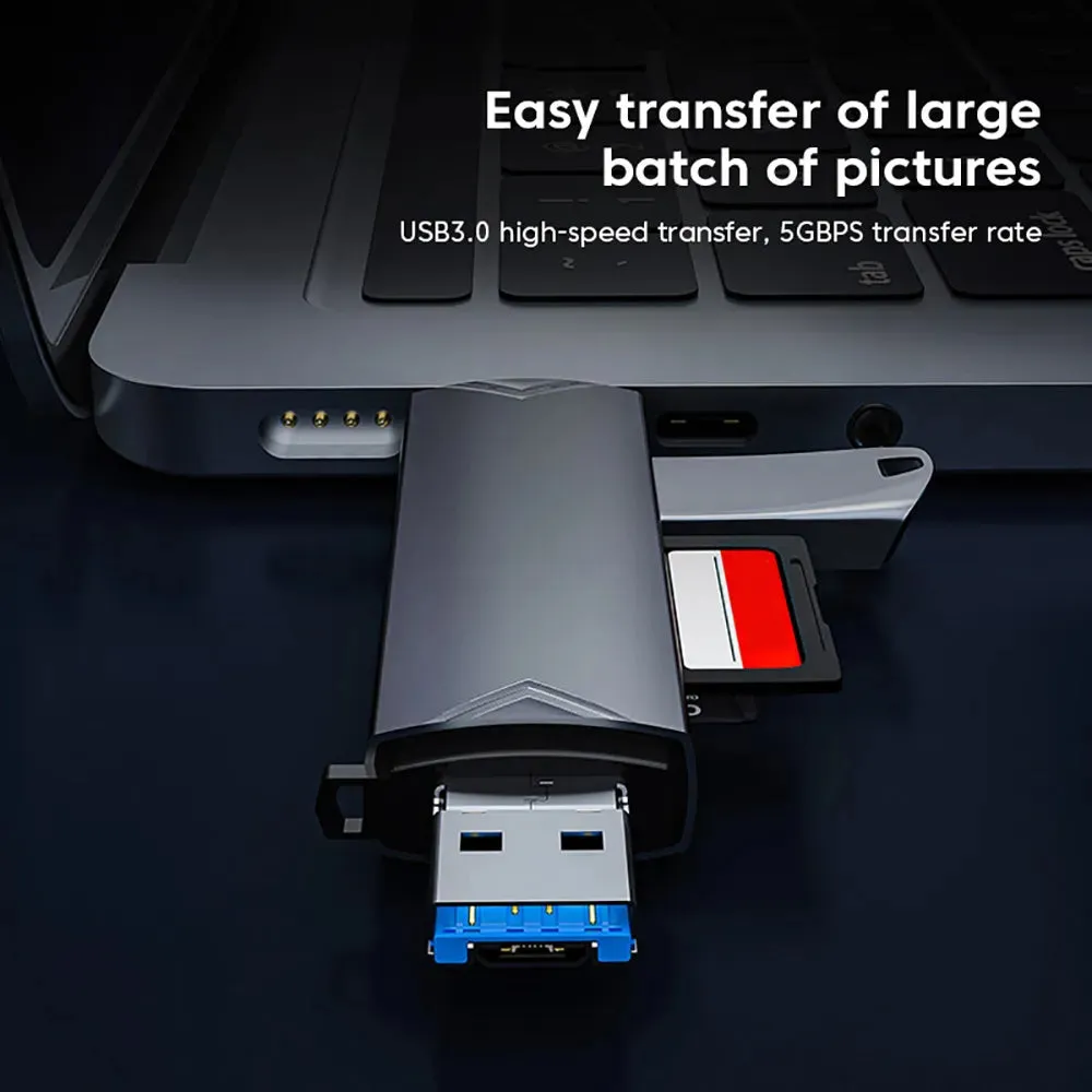 OTG Type C SD TF Card Reader 6 in 1 USB 3.0 Micro USB Flash Drive