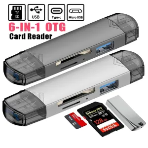 OTG Type C SD TF Card Reader 6 in 1 USB 3.0 Micro USB Flash Drive