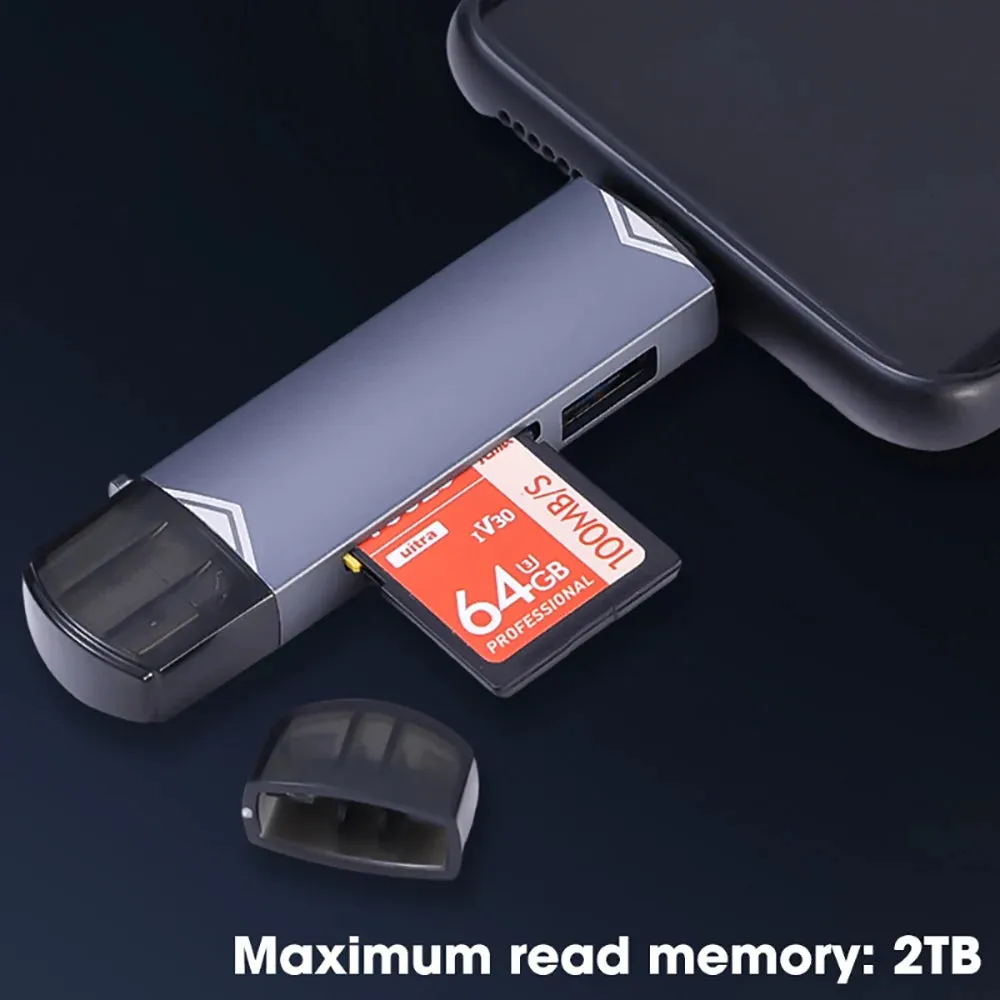 OTG Type C SD TF Card Reader 6 in 1 USB 3.0 Micro USB Flash Drive