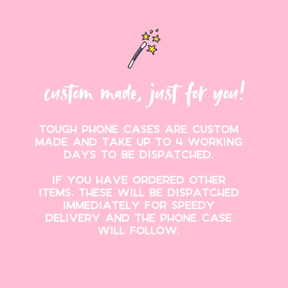 Personalised Single Initial Phone Case - Monochrome Spots