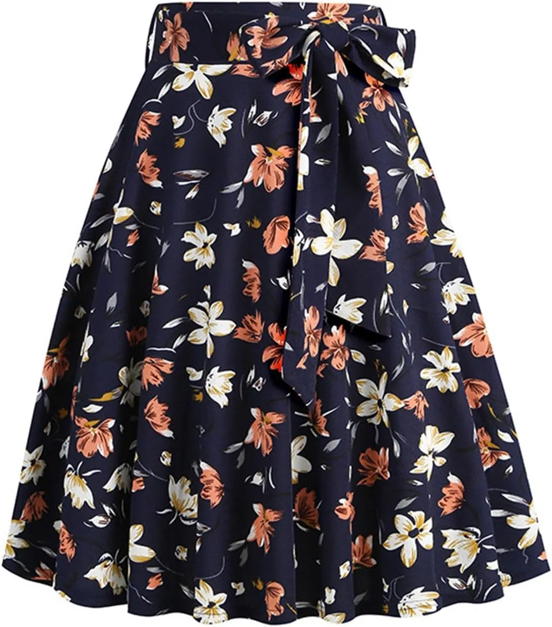 Polka Dot Flare Skirts for Women High Waist Cute A Line Mini Skirt Pleated Swing Half Dress Ladies Vintage Skirts