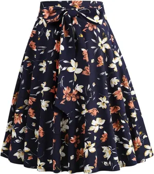 Polka Dot Flare Skirts for Women High Waist Cute A Line Mini Skirt Pleated Swing Half Dress Ladies Vintage Skirts