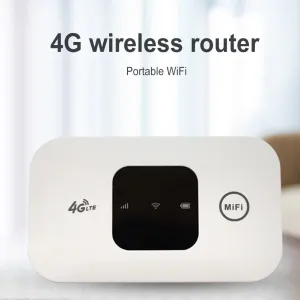 Portable 4G Pocket WiFi Router 150Mbps Mobile Hotspot with Wide Coverage Broadband SIM Card Slot