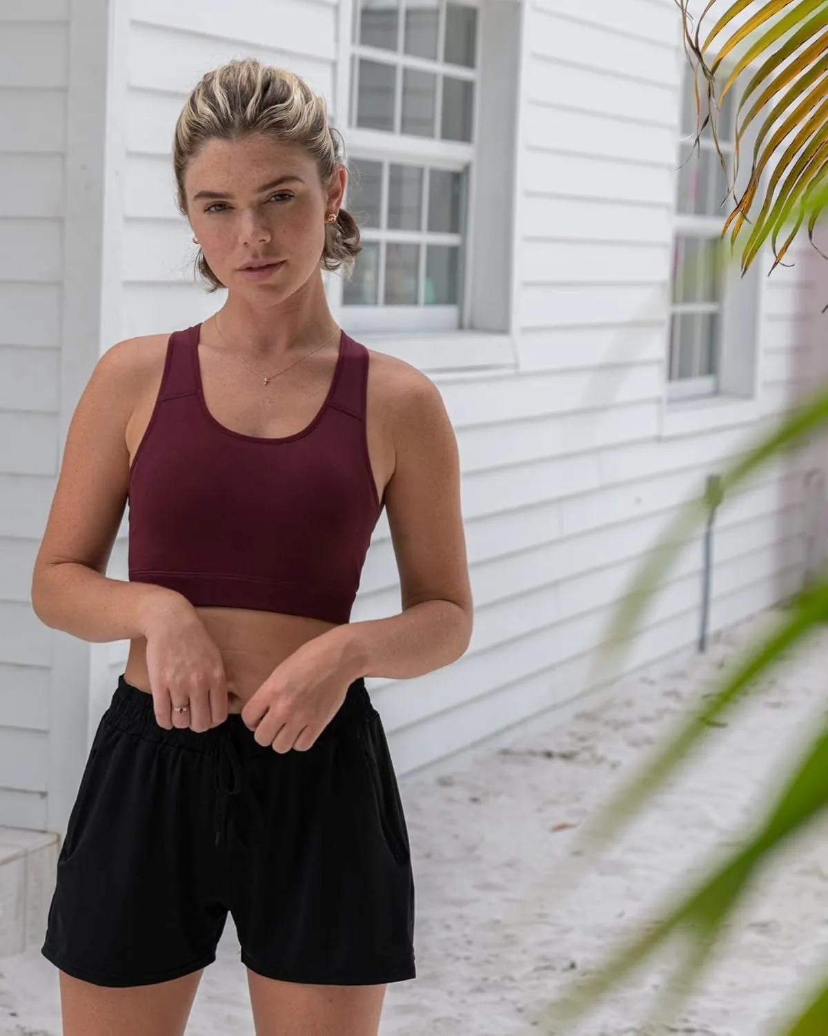 Real Essentials 4 Pack: Womens Athletic Dry-Fit Lounge Shorts with Zipper Pockets (Available in Plus Size)
