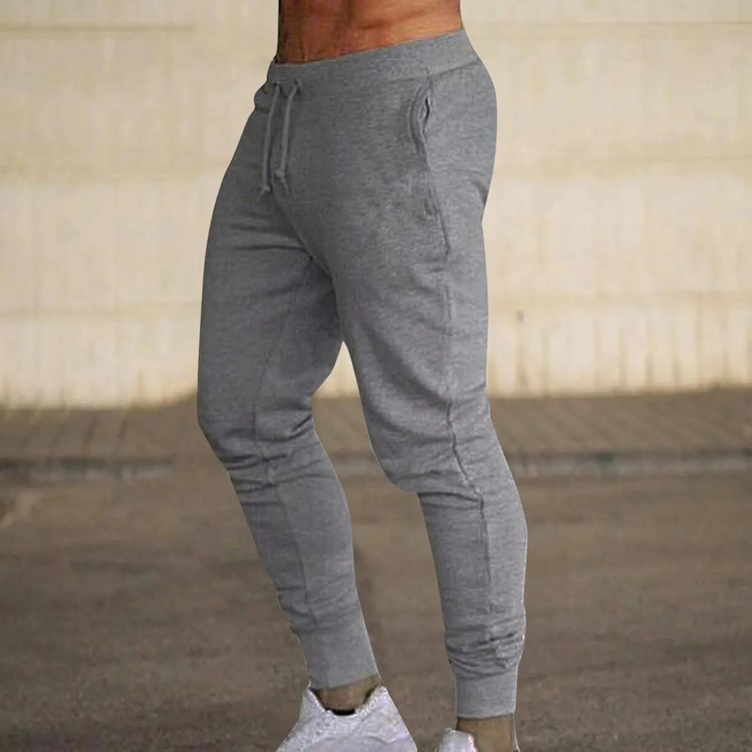 sdbrld Sweatpants For Men Men's Joggers Pants Athletic Drawstring Pocket Cargo Pants Fashion Hiking Outdoor Track Sweatpants