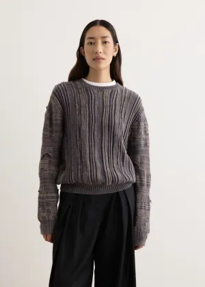 Shutter Rope Fitted Crewneck Jumper