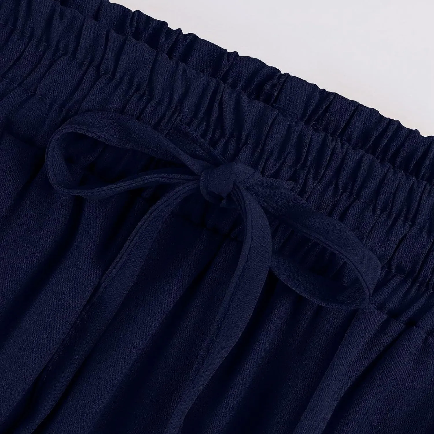Skirts for Women Summer Flowy Tiered Elastic High Waisted Skirt Vacation Swing Long Solid Maxi Skirts
