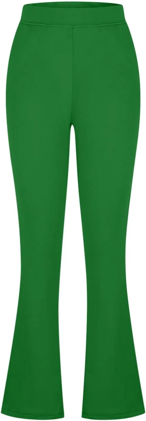 Slacks for Women 2025 Stretchy Office Pants High Waisted Business Work Pants with Pockets Casual Summer Trousers