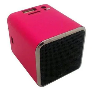 Snowfire Cuboid Speaker Pink