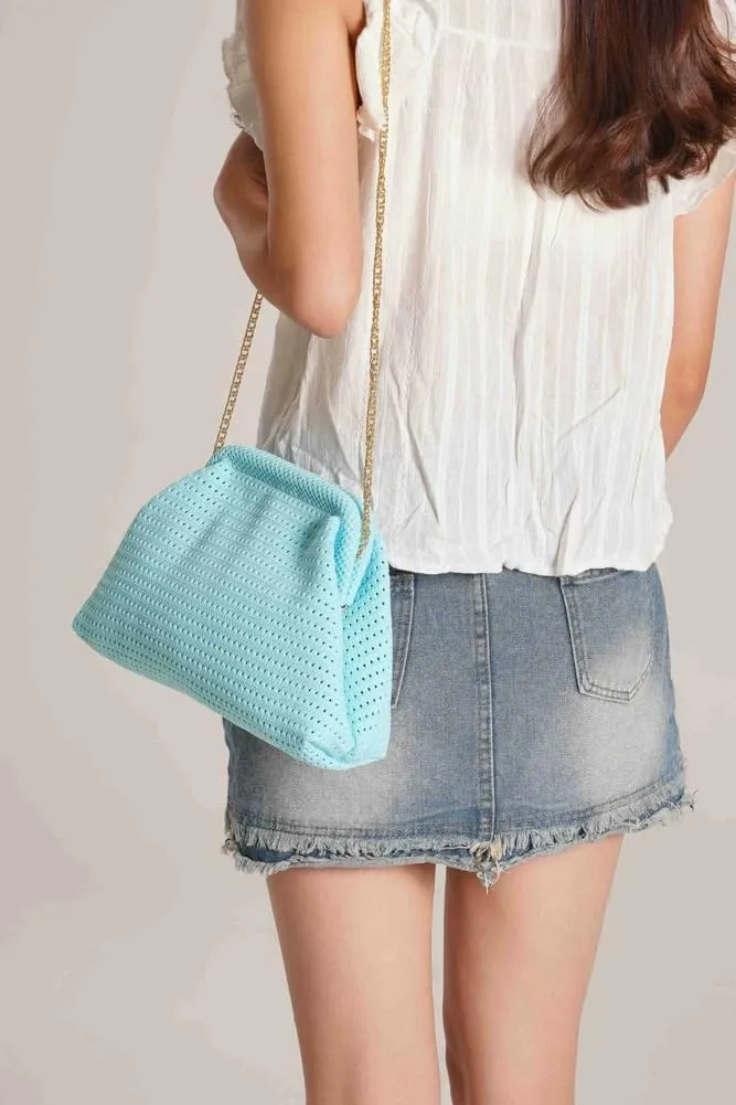 Summer Crochet Beach Bag Woven Clutch Purses for Women 2025 Cloud Dumpling Pouch Purse Crossbody Bag Handbags