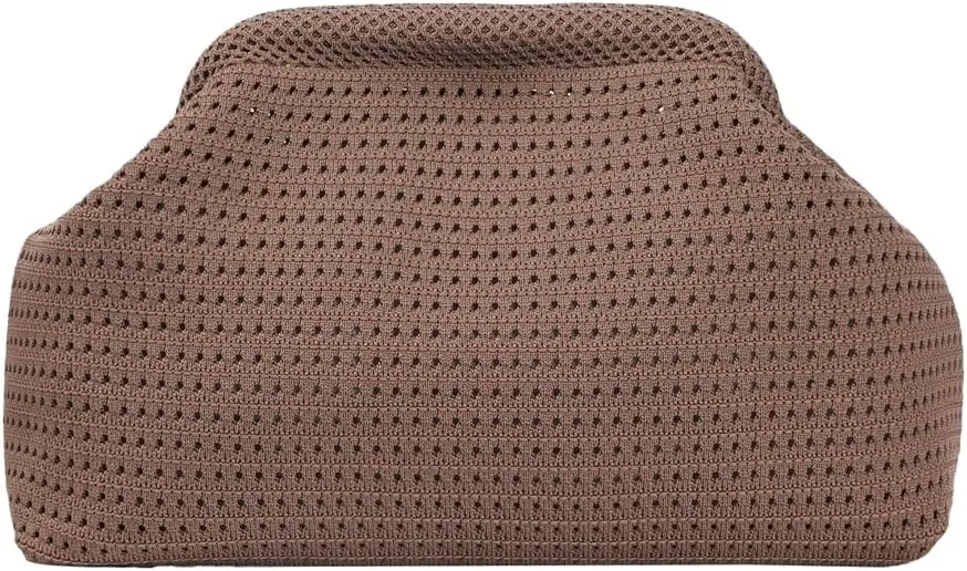 Summer Crochet Beach Bag Woven Clutch Purses for Women 2025 Cloud Dumpling Pouch Purse Crossbody Bag Handbags