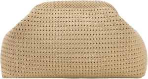 Summer Crochet Beach Bag Woven Clutch Purses for Women 2025 Cloud Dumpling Pouch Purse Crossbody Bag Handbags