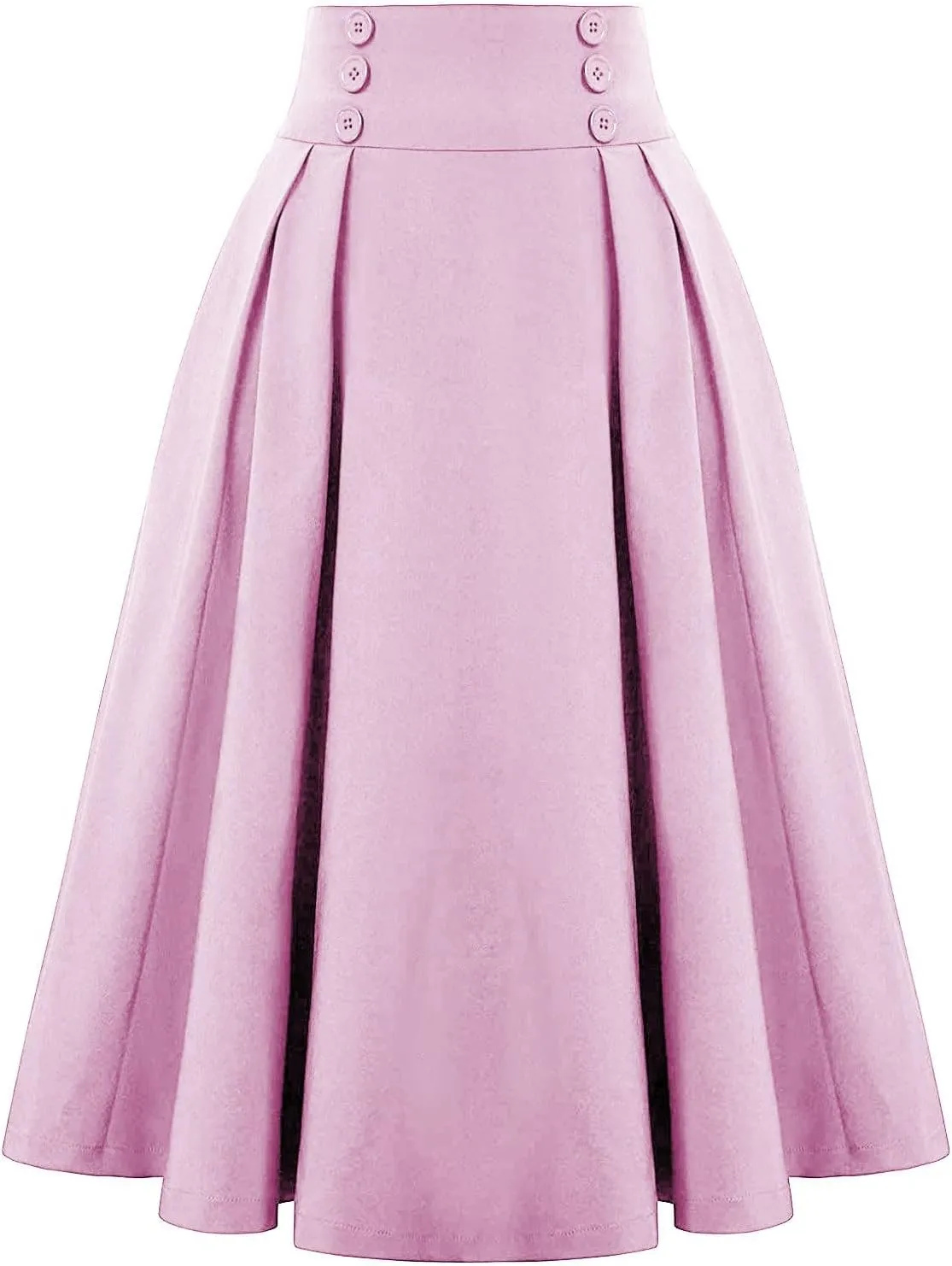 Summer Skirts for Women 2025 Vacation Button Down High Rise Flowy Swing Ruched Flowy Baggy Comfort Skirt