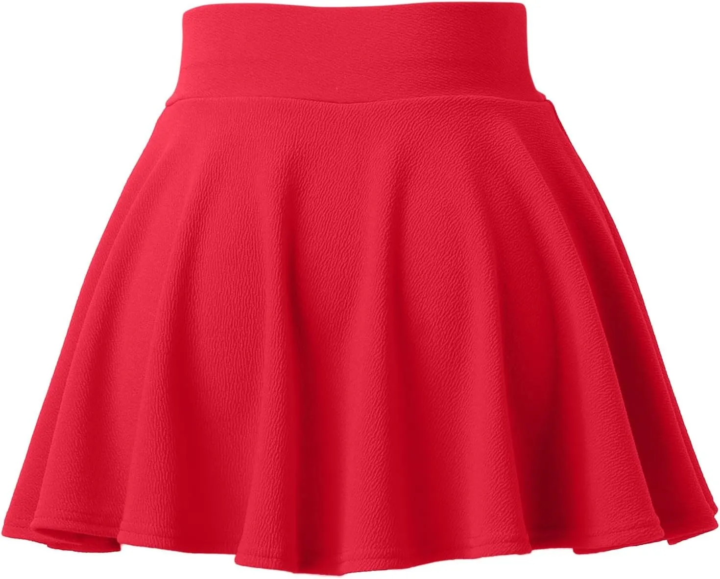 Summer Skirts for Women High Waisted Pleated Mini Skirt with Anti-Slip Lining Elastic Waist Casual A-Line Silhouette