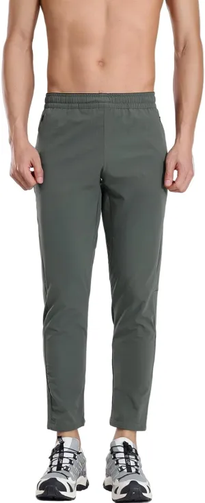 Sweatpants for Men Sports Tapered Classic Cargo Expandable Waist Solid Split Flex Comfy Pants Royal Blue,Black,Dark