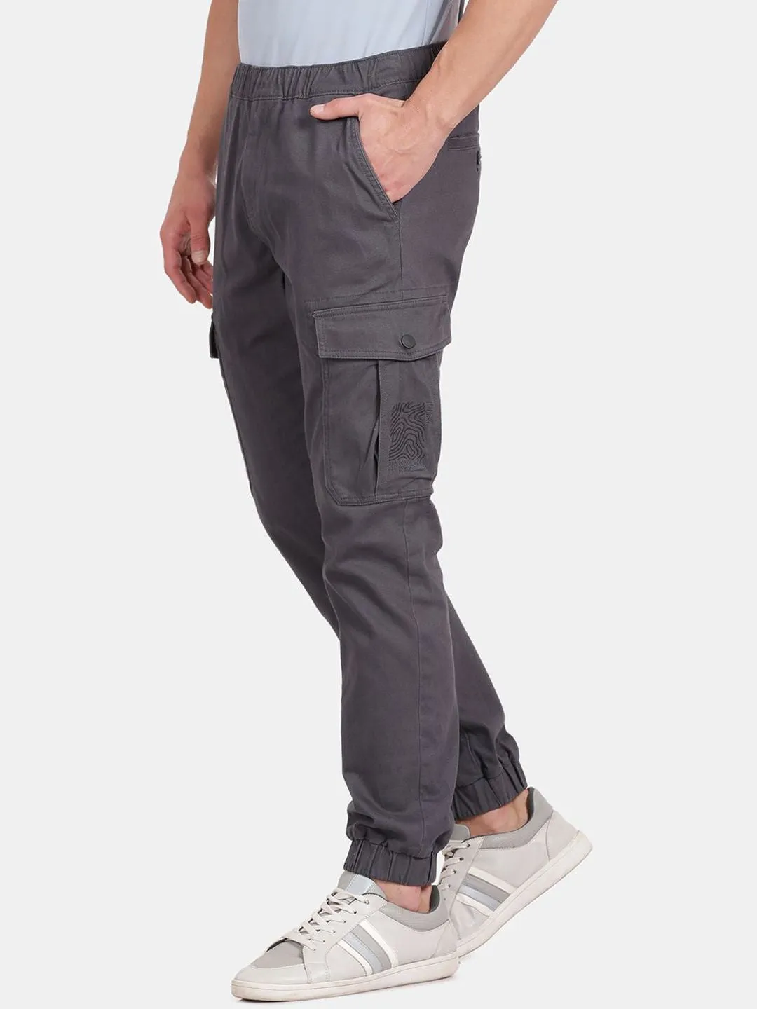 T-Base Men Mid-Rise Cargo Joggers