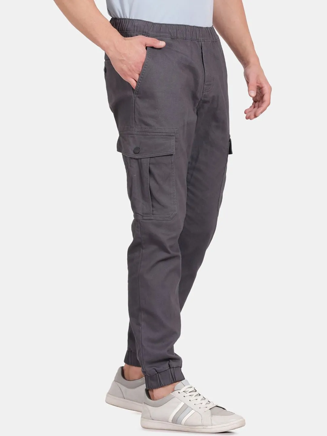 T-Base Men Mid-Rise Cargo Joggers