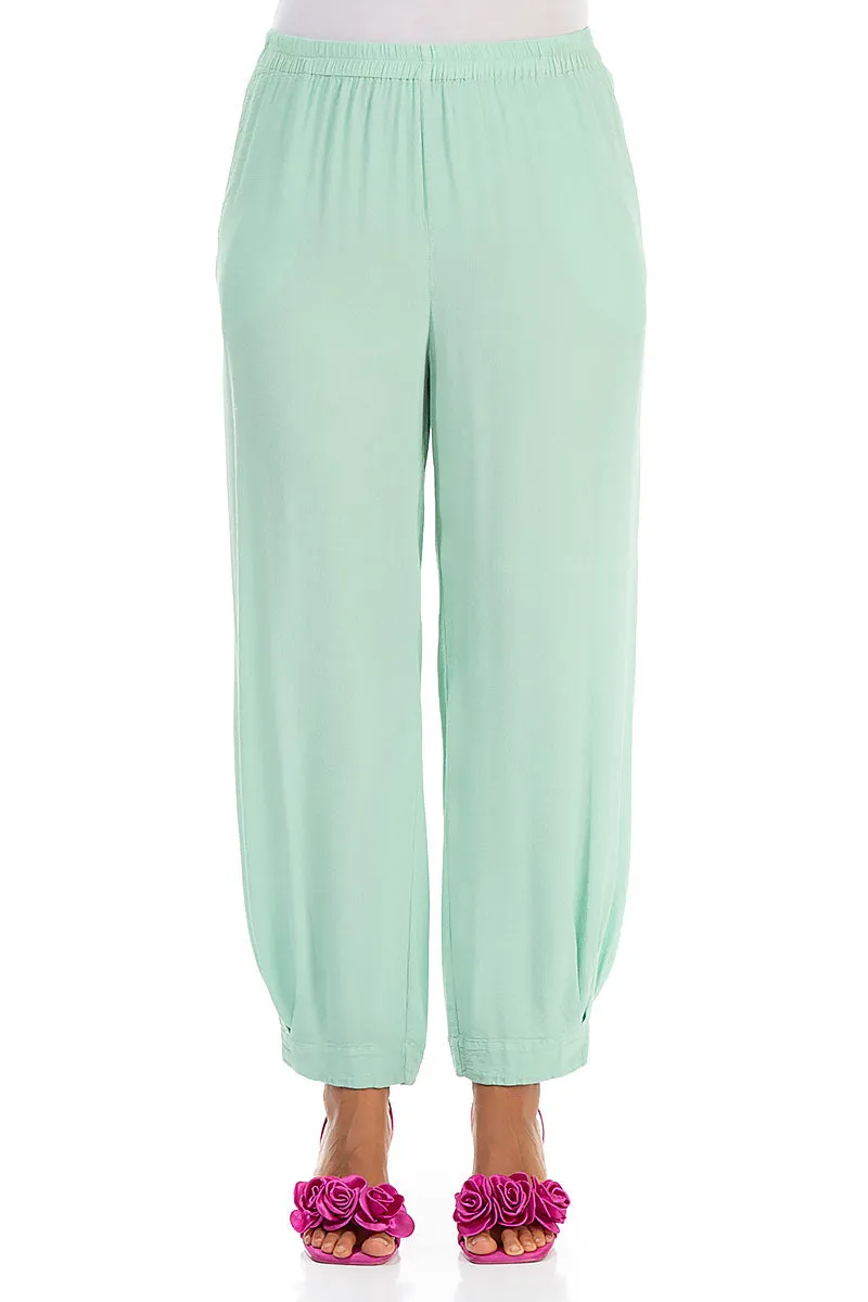 Taper Mint Viscose Trousers