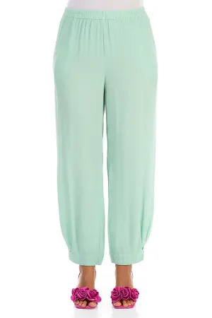 Taper Mint Viscose Trousers