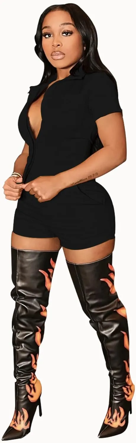 TOPSRANI Womens Two Piece Outfits Bodycon Tracksuit Sweatsuits Blazer Casual Cute Sexy Club Lounge Shorts Pant Suits Set