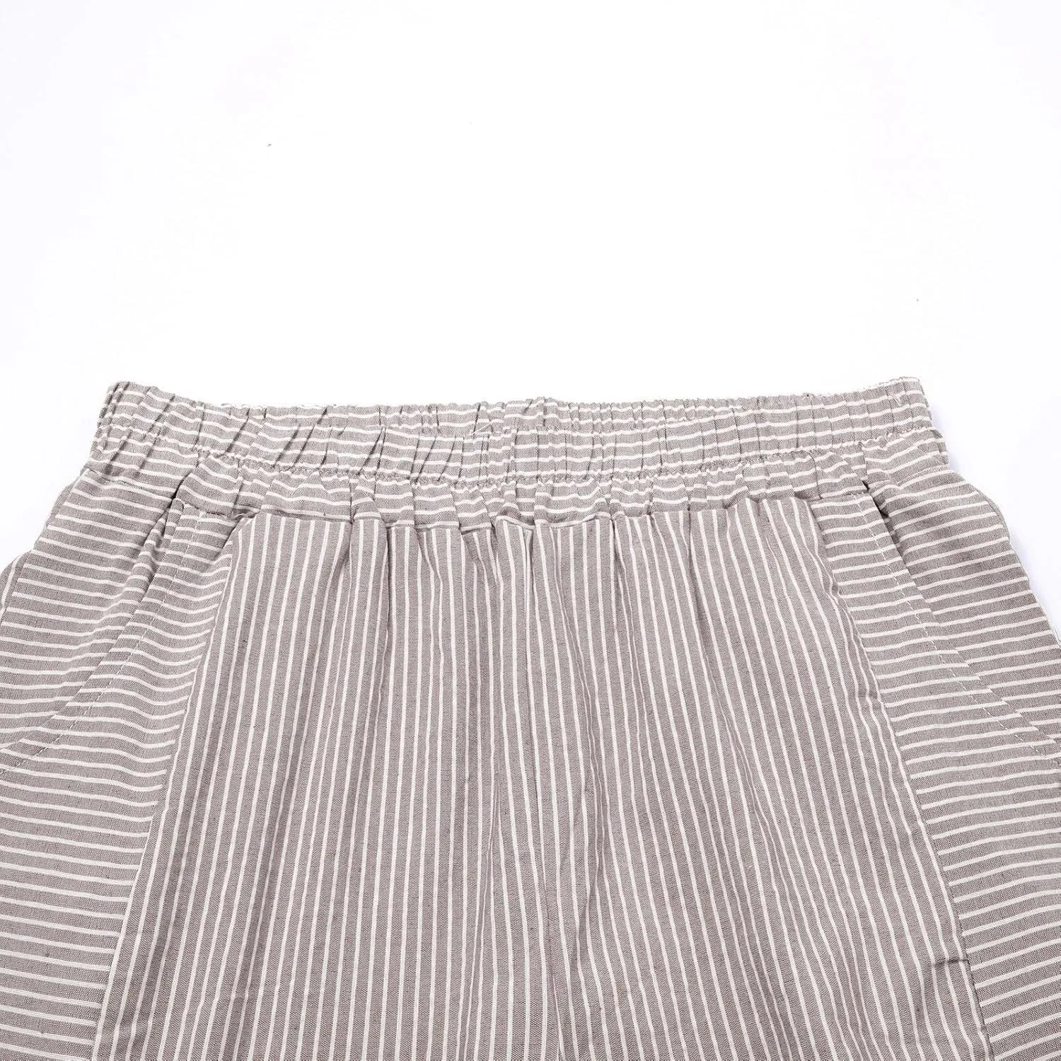 Trousers Pants for Women Vacation s Waist Side Back Four Pockets Buttoned 9/10 Pants Linen Blend Pants