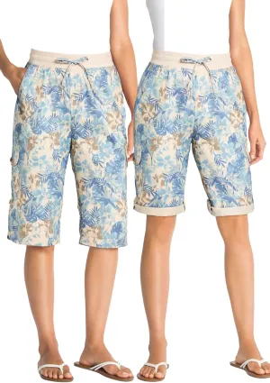 Woman Within Plus Size Convertible Length Cargo Bermuda/Short