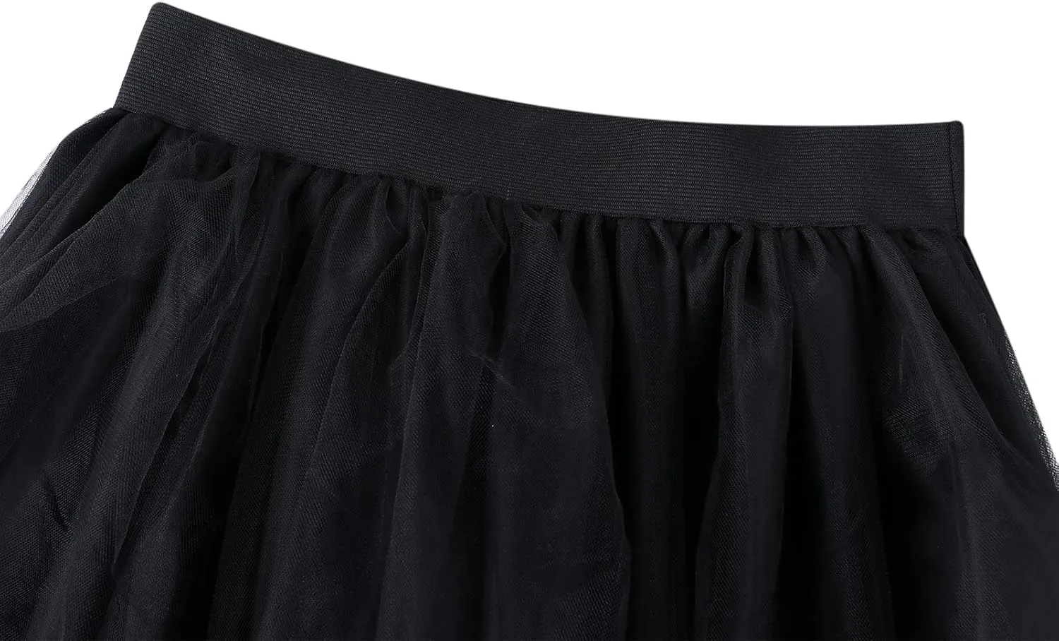 Women Maxi Tulle Tutu Skirt Layered High Waist Wedding Evening Night Out Party A-Line Puffy Skirt with Slit