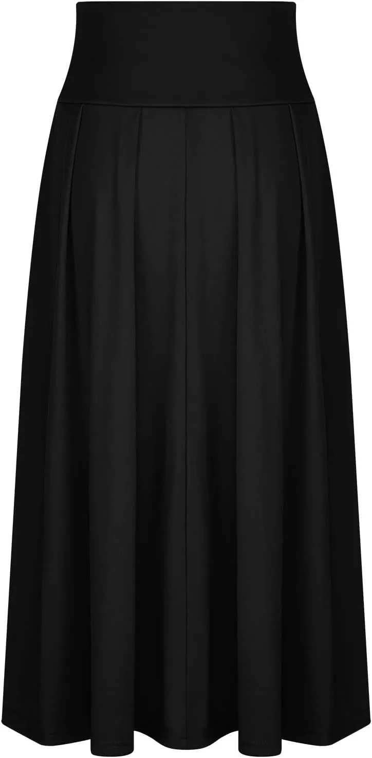 Women Trendy 2024 Bowknot Belt Waist Maxi Skirts Elegant Pleated Wrap Flared Long Swing Skirt Boho Flowy Beach Outfit
