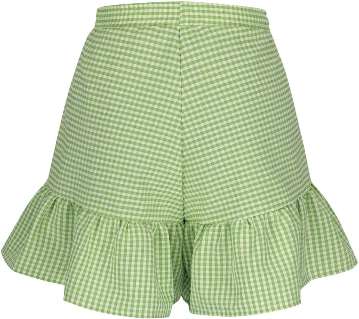 Women's High Waisted Shorts Cute Plaid Print Skirts 2025 Trendy Flowy Elegant Lounge Bottoms Summer Going Out Pants