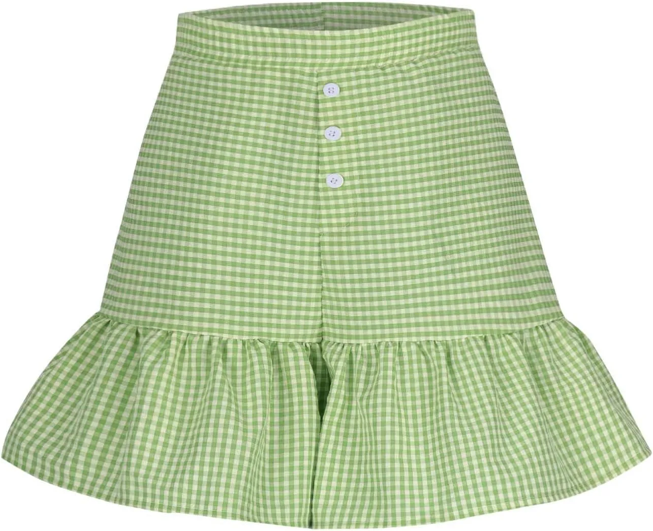 Women's High Waisted Shorts Cute Plaid Print Skirts 2025 Trendy Flowy Elegant Lounge Bottoms Summer Going Out Pants