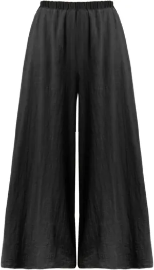 Womens Linen Blend Summer Comfy Pants Low Waist Bootcut Plus Size Palazzo Lounge Pants Work Business