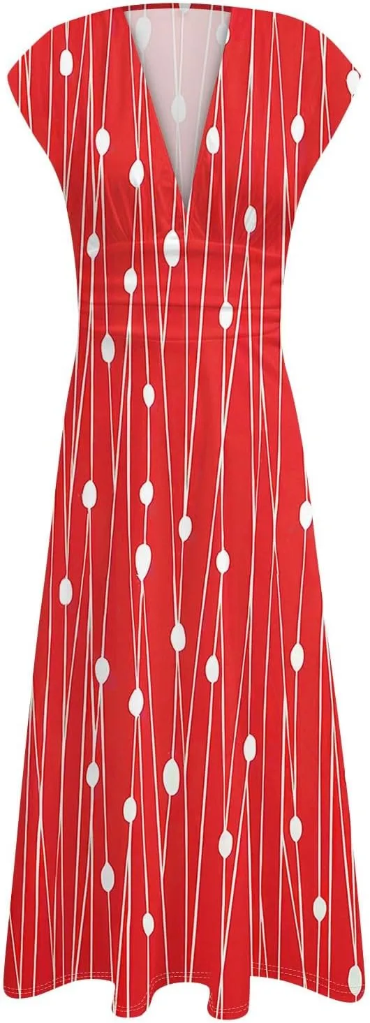 Women's Loose Fit Maxi Dresses Chiffon Daily Swing Casual 2025 Mature Outdoor Fashion Ruffled Short Dress