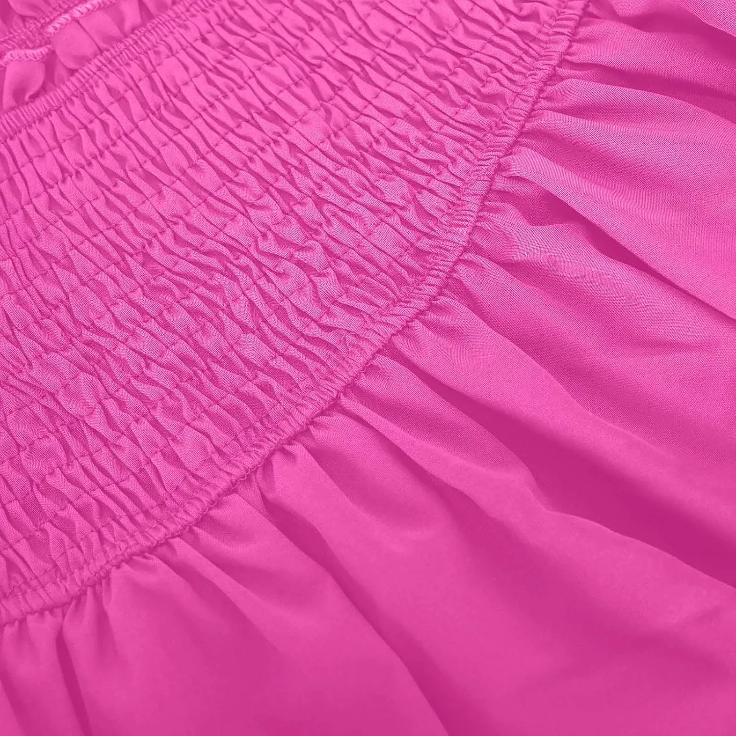 Women's Mini Skirt Elastic High Waist Pleated Skirt Double Layered Ruffle Short Skirt Cute Tiered Sports Skirt