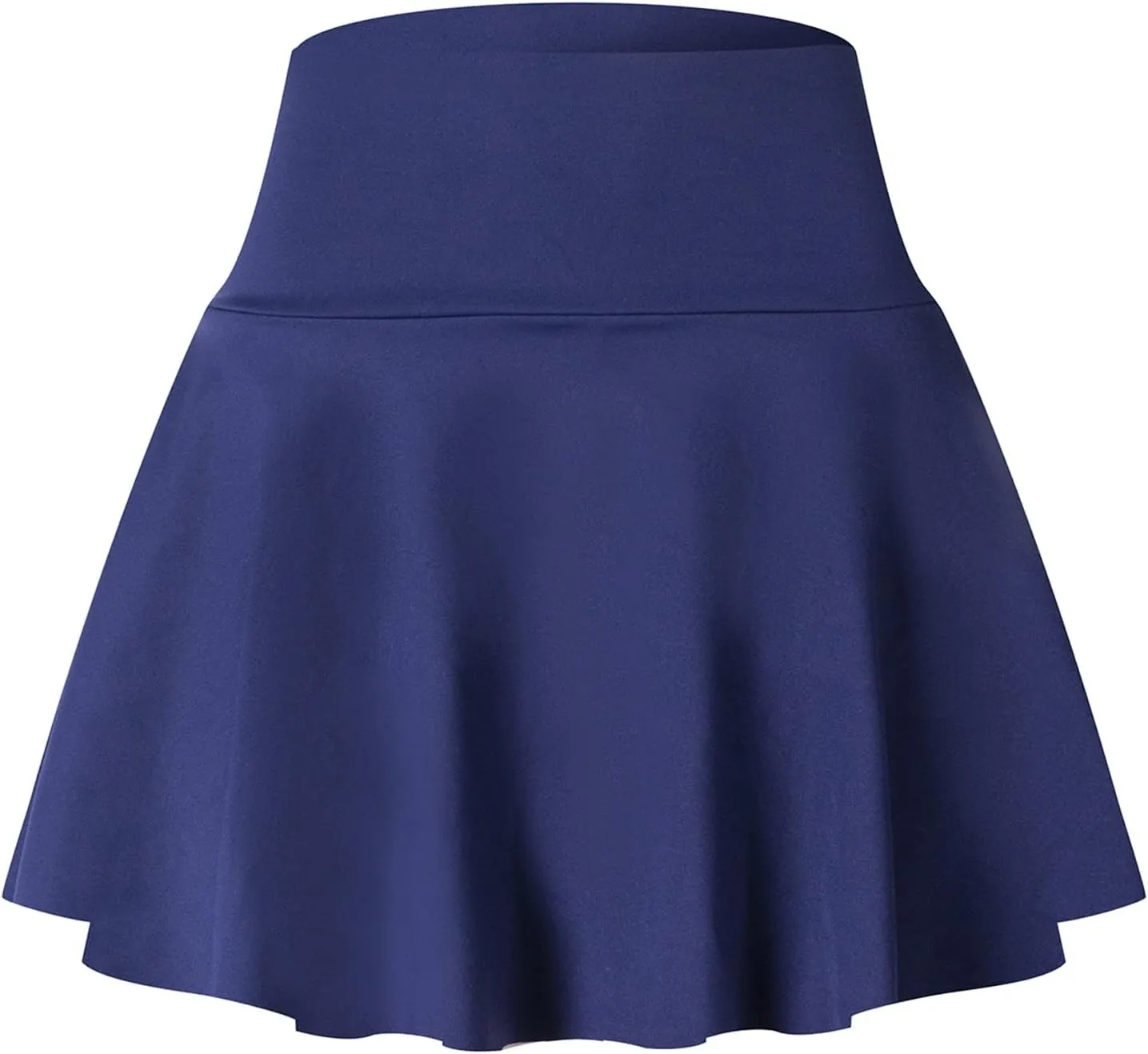 Womens Skirt for Summer Running Sports High Elastic Waist Tennis Mini Skirts with Liner Ruffle Hem Athletic Shorts