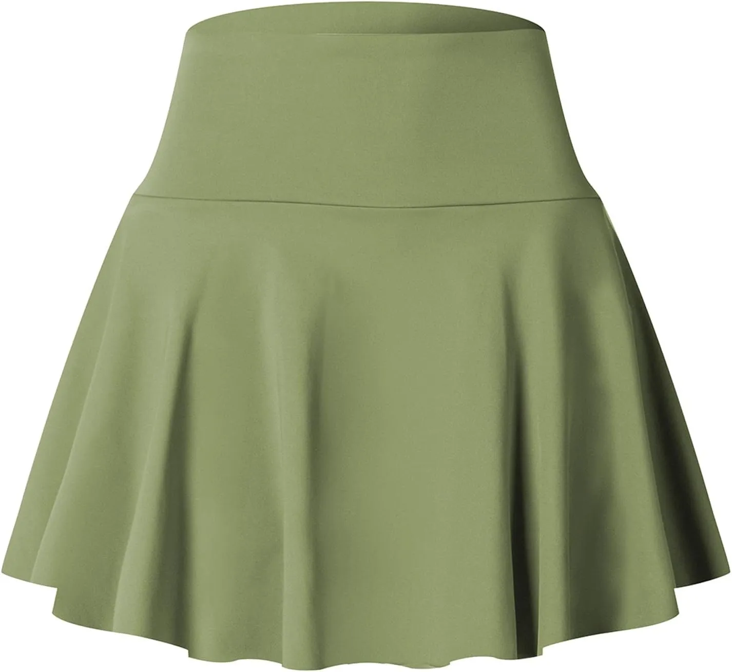 Womens Skirt for Summer Running Sports High Elastic Waist Tennis Mini Skirts with Liner Ruffle Hem Athletic Shorts