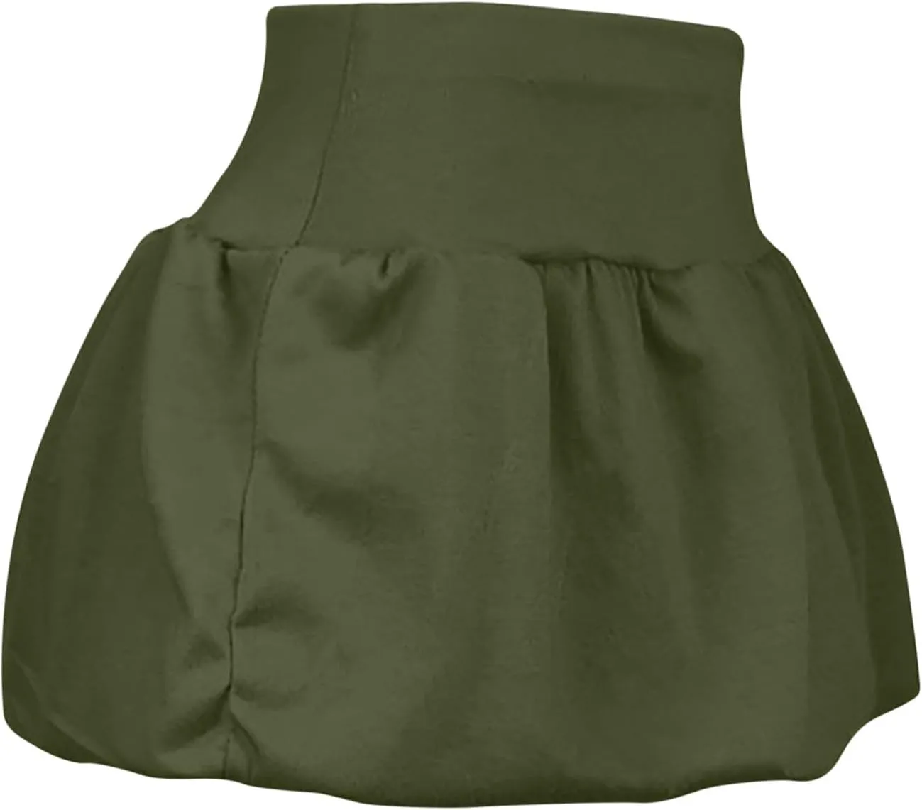 Women's Summer Mini Skirt Elastic High Waisted Cute A-Line Pleated Swing Ruffle Beach Vacation Short Skirts