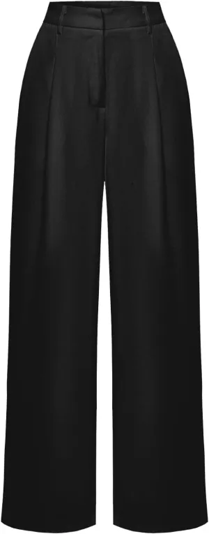 Women's Wide Leg High Waist Loose Palazzo Office Pants with Pockets Work Pants for Women Business Casual